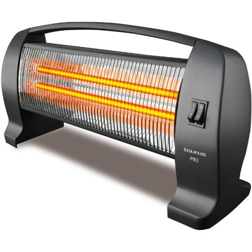 Taurus Black 2 Bar Heater - PR-2 Model, Plastic, Black